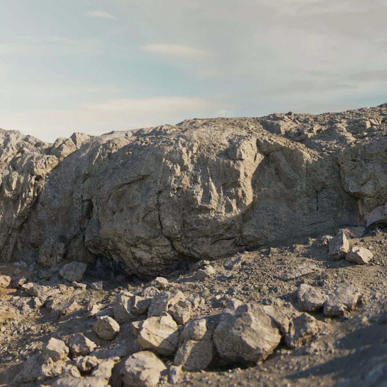 3D Scanned Terrain Model