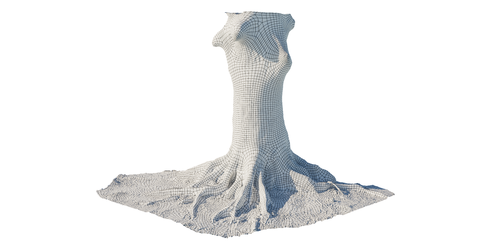 3D Scanned Tree Trunk Model