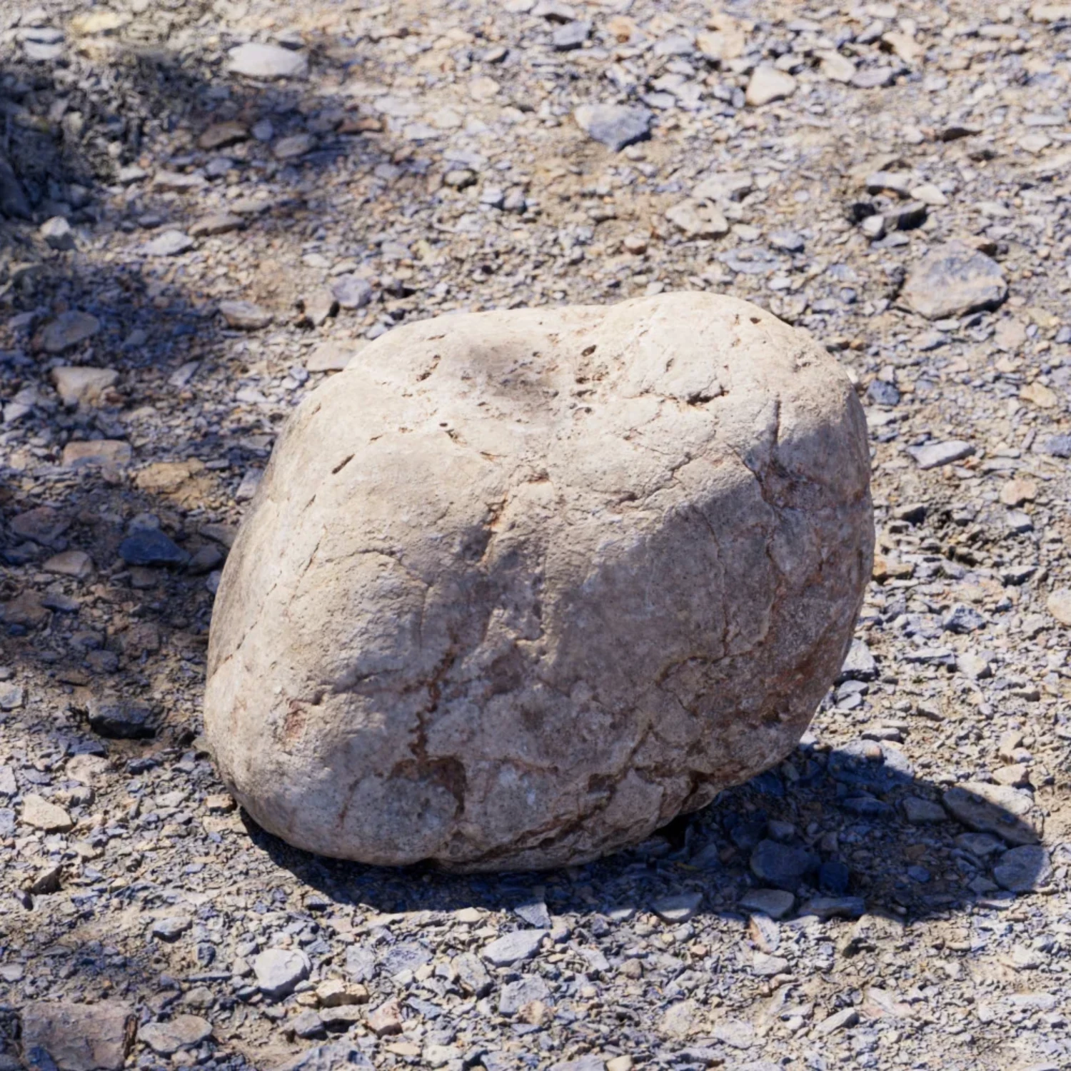 D Scanned River Stone Model