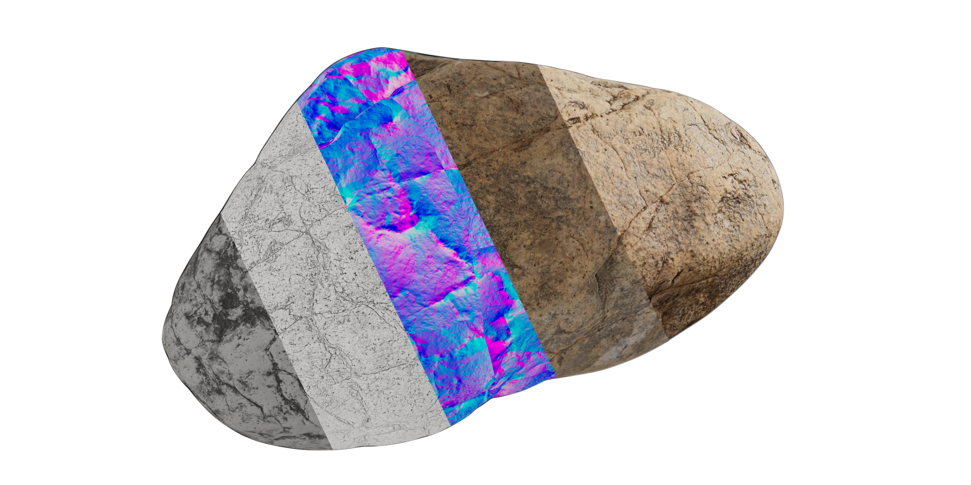 PBR River Rock 3D Asset